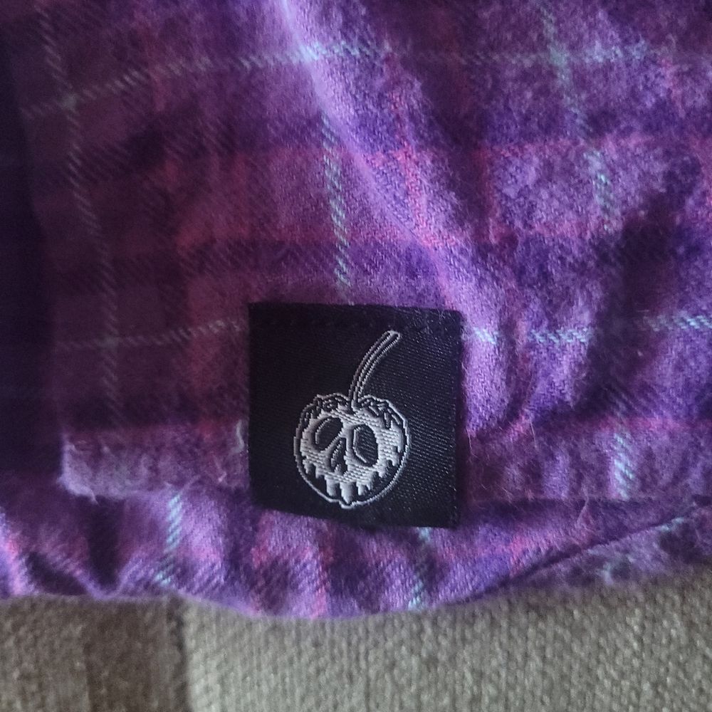 Disney Cakeworthy Alice in Wonderland Twinkle Twinkle Little Bat Purple Flannel - Picture 5 of 10